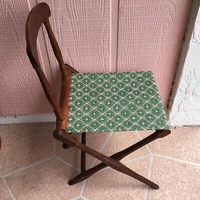 Silla Plegable Antigua Campaña B.J. Harrison circa 1866 Foto 1 de 4