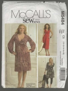 McCalls Pattern M5484 Misses and Women's Dresses Sizes 10-18 - Picture 1 of 2