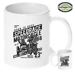 Tazza Speedrace Moto, Cafe Racer, Gespann, Biker, Old School, Scrampler - Foto 1 di 3