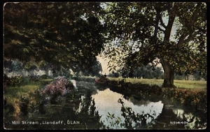 Mill Stream Llandaff Glam Wales Postcard - Picture 1 of 2