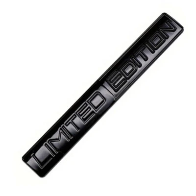 3D Black Limited Edition Metal Car Emblem Trunk Badge Fender Sticker Accessories - Image 1 of 4