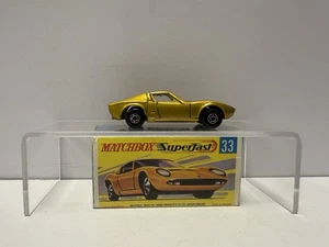 Matchbox Superfast 33c - Lamborghini Miura Gold/Cream Rote Bodenplatte - Foto 1 di 11