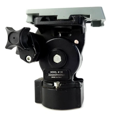 Manfrotto MODEL 136 Stativ Schwenk und Neigekopf Schnellwechselplatte jm024 - Bild 1 von 4