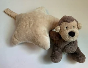 Jellycat London Bashful Monkey Star Musical Pull Baby peluche cellulare con suono - Foto 1 di 7
