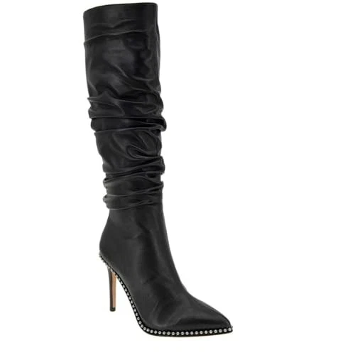 BCBGeneration Womens Harbi Leather Heels Knee-High Boots, Black, 7 - Image 1 of 1