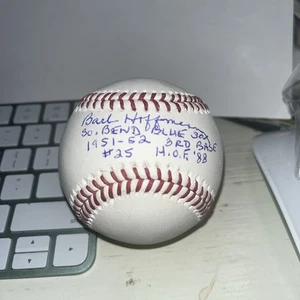 Barb Hoffman Signed Mlb Baseball With Inscriptions Aagpbl - Picture 1 of 1
