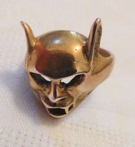 Ring - Bronze - Dämon - Vampir - Gothic - Teuflisch - Gr. 56 - ca. 17,5 cm - Bild 1 von 4