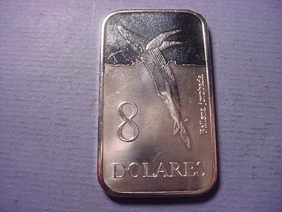 Galápagos 8 dólares 2008 ballena jorobada BU #98316 Foto 1 de 2