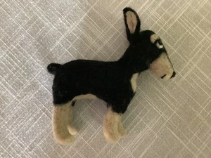 Nadelgefilzt braun und schwarz Dobermann Hund - Bild 1 von 7