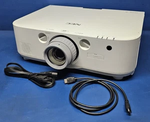 NEC, NP-PA571W Projector 5700 Lumens 1280x800 HDMI 6000:1, 3497 Lamp Hours. - Picture 1 of 10