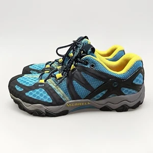 Merrell Hiking Shoes Women’s Size 8 Blue And Yellow - Picture 1 of 14