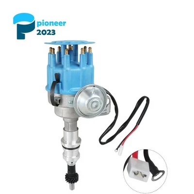 HEI Distributor+60K Coil+HP Wires for Ford Small Block 221 260 289 302 V8 - Image 1 of 4