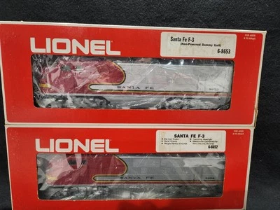 VINTAGE LIONEL 6-8652 & 6-8653 SANTA FE F-3 POWERED & NON-POWERED DIESEL ENGINE - Image 1 of 4