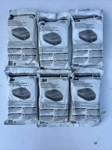6 Packungen 3M 6001 Ersatz-Atemschutzpatronenfilter für organische Dampf - fleckig - Bild 1 von 4