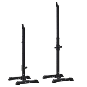 HOMCOM Set 2 Rack Supporto Bilanciere Altezza Regolabile a 12 Livelli in Acciaio - Foto 1 di 10