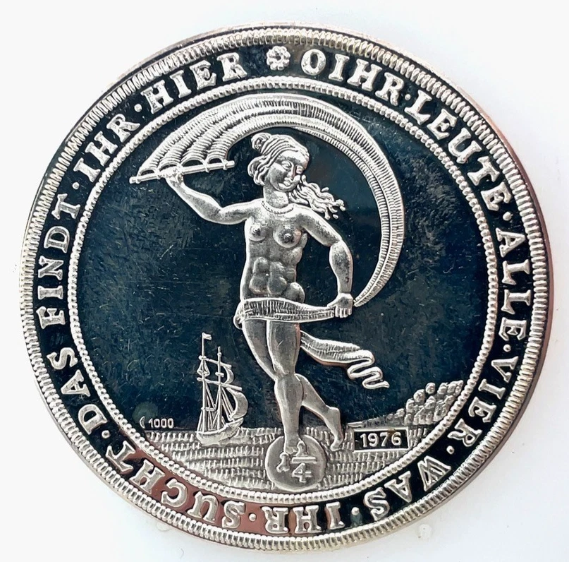 "1624" Restrike 1976 Braunschweig-Wolfenbüttel "Lucky Thaler"(Glückstaler) Proof - Image 1 of 4