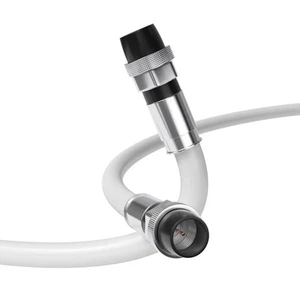 Cable coaxial blanco, de arranque RG6, coaxial a prueba de clima, 2 pies (0,6 metros) - Imagen 1 de 8
