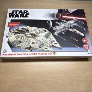 Millenium Falcon & X-Wing Starfighter Set 4D Modellbausatz - Bild 1 von 11