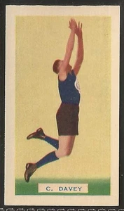 HOADLEYS-VICTORIAN FOOTBALLERS 1938 (ACTION)-#034- CARLTON - DAVEY - Picture 1 of 2