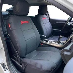 For Suzuki Jimny Black Waterproof Canvas Front Set Car Seat Covers 2000-on - Picture 1 of 6