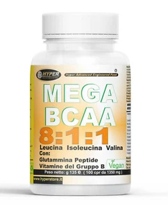 BCAA 8:1:1 Aminoacidi Ramificati 100 compresse + Glutammina peptide + Vitamine - Foto 1 di 6