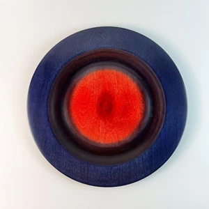 Placa de madera de abedul rojo rojo azul vintage de los años 70 de Tailio Design, Finlandia MCM Hom - Imagen 1 de 6