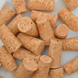 30 Pack Natural Soft Wood Corks, Tapered Cork Wooden Beer Bottle Stopper for Win - Picture 1 of 12