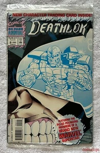 Marvel DEATHLOK ANUAL #2 1ª Serie Polybagged con tarjeta TRACER 1993 CASI NUEVO - Imagen 1 de 2