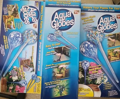 Bombillas de riego automáticas Aqua Globes vidrio 6 grandes (3 cajas)  Foto 1 de 3