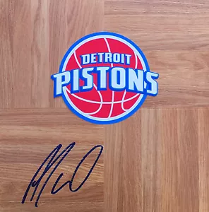 Detroit Pistons #0 ANDRE DRUMMOND Signed Autographed Basketball Floor COA! - Picture 1 of 1