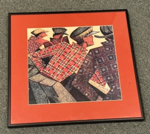 Sybil Andrews Coffee Bar Framed Print Art Reproduction - Picture 1 of 6