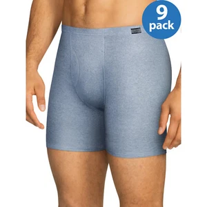 SLIP BOXER UOMO S (28-30") HANES SOFT COMFORT VITA VALORE CONFEZIONE DA 9 SENZA ETICHETTE, BLU - Foto 1 di 3