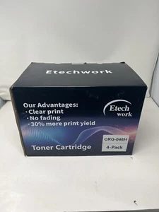 SEALED! New Etech work CRG-046H. 4-pack toner; 3 colors and black. FREE SHIPPING - Picture 1 of 3