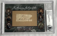 2019 Historic Auto Civil War Divided Henry A Wise Cut Autograph BGS Brig General