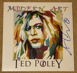 TED POLEY - Modern Art - Limited Edition (Blue Autographed) "Splatter" Vinyl LP - Imagen 1 de 2