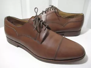 Alfred Sargent braune Oxford-Schuhe aus Leder mit Kappe Größe 10 handgefertigt in England - Bild 1 von 16