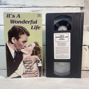 IT'S A WONDERFUL LIFE (VHS) Christmas B&W James Stewart 1986 Congress Video - Picture 1 of 2