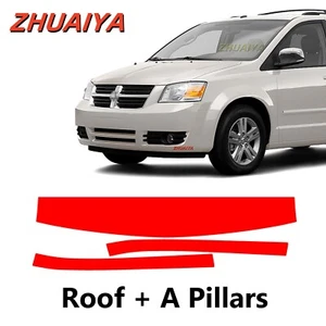 Roof+A Pillars PreCut Paint Protection Film For DODGE CARAVAN 2008-2010 - Picture 1 of 6