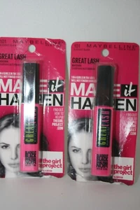 2 Maybelline Great Lash,101 BLACKEST BLACK - Picture 1 of 3