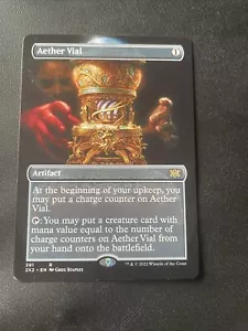 Aether Vial Borderless Extended Art 2X2 Double Masters mtg magic the gathering  - Picture 1 of 2