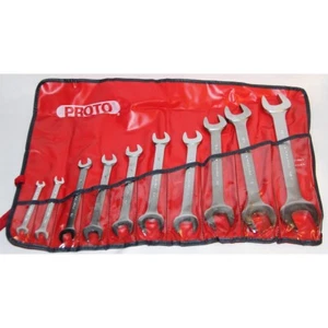 Proto Professional Double Open End Wrench Set 10pc 1/4" to 1 1/8" - Made in USA - Picture 1 of 6