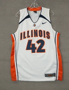 Nike Elite Illinois #42 Tyler Griffey Men’s Basketball NCAA Jersey Size Large +2 - Picture 1 of 9