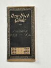 New York Guide Calendar 1933-1934 Dr Wm A Walker