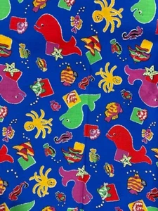 Under the Sea Pattern Sewing Fabric 1 Yard - Picture 1 of 1