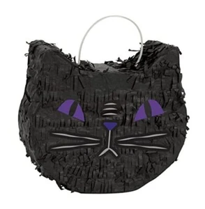 Mini Black Cat Face Pinata Favor Decoration - 7 x Pinata Favour Decoration - Picture 1 of 4