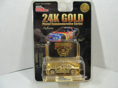 Racing Champions Chapado en Oro 24K 1:64 ~ Nascar 50 Aniversario ~ Coche #42 Foto 1 de 3