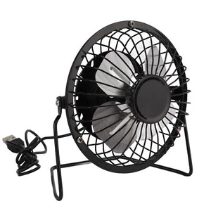 5W Mini Solar Panel Powered USB Cooling Iron Fan Power Bank Fan For Home MU - Picture 1 of 24