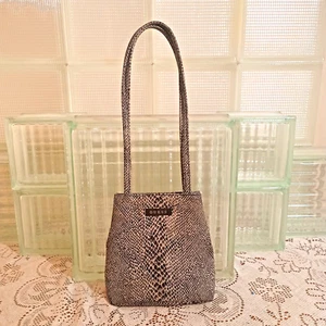 Guess Faux Snakeskin Over the Shoulder Small Hand Bag 10 inch Drop - Picture 1 of 8