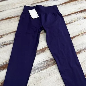 Fabletics Seamless High Waisted Solid Legging Medium Indigo New With Tags LSU - Picture 1 of 14