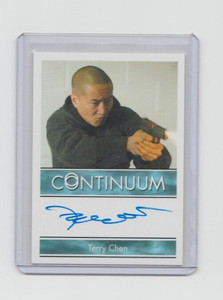 Continuum TV Season 3 Autograph Trading Card Terry Chen Curtis Chen Bordered (A)